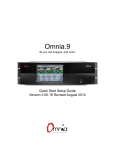 Omnia.9 Quick Start Guide V3.00.16 8-28-14