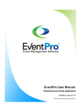 EventPro User Manual - Event Management Software