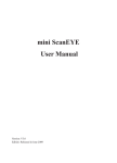 mini ScanEYE User Manual