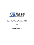 Kase StatWare© Version 9.4D for NinjaTrader™