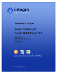 Integra for Notes 45 Evaluators Manual