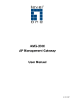 AMG-2000 AP Management Gateway User Manual