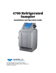 4700 Refrigerated Sampler User Manual