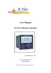 user manual of GE-137 Residual Chlorine Analyzer Monitor