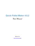 Quick Pallet Maker 4.8.2 User Manual