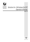 Solution 6+6 Wireless On/Off Operators Manual