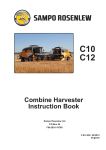 C10 C12 Combine Harvester Instruction Book - Sampo