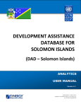 DAD Solomon Islands User Manual