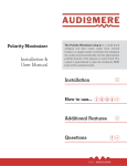 Polarity Maximizer Installation & User Manual