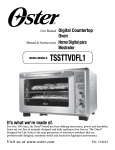User Manual Digital Countertop Oven Mostrador It`s what we`re