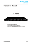 AL-Net 8 Manual - Acclaim Lighting
