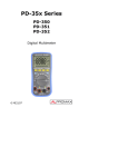 User manual for PD-350 / PD-351 / PD-352 (digital