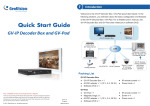 Quick Start Guide GV-IP Decoder Box and GV-Pad