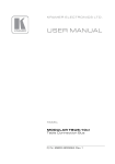 Kramer TBUS-10XL User Manual