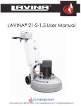 LAVINA® 21-S-1.5 User Manual - Polished Concrete Solutions
