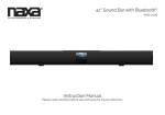 42” Sound Bar with Bluetooth® Instruction Manual