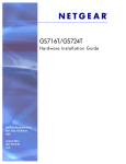 Netgear GS716T_GS724T Hardware Installation Guide