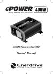 ePower 400W Owners Manual