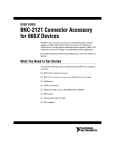 BNC-2121 Connector Accessory for 660X Devices User Guide