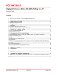 High-performance Embedded Workshop V.4.07 Release - Digi-Key