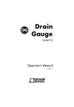Drain Gauge - G3 Manual