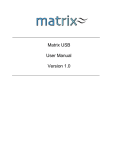 Matrix USB User Manual Version 1.0