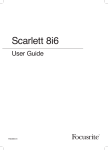 Scarlett 8i6 - User Guide