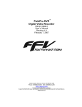 User Manual - Fast Forward Video