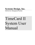 Time Card II Manual