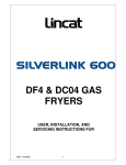 DF4 & DC04 GAS FRYERS