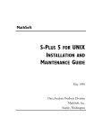 S-PLUS 5 FOR UNIX INSTALLATION AND MAINTENANCE GUIDE