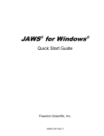 JAWS Quick Start Guide