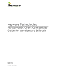 KEPServerEX Client Connectivity Guide for Wonderware