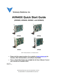 AVN4XX Quick Start Guide
