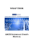 WRAP THOR ASCII Interface Manual v.1.0
