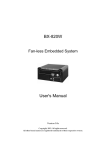 BX-820W User`s Manual