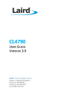 CL4790 User Guide - Laird Technologies