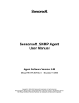 Sensorsoft SNMP Agent User Manual