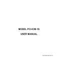 MODEL PCI-ICM-1S USER MANUAL