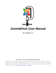 JoomlaPack User Manual