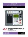 EZCT-2000A User`s Manual - Vanguard Instruments Company, Inc.