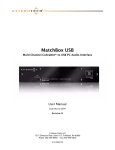 MatchBox User Manual - AV
