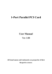 1-Port Parallel PCI Card
