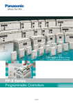 Data sheet FP-X Series - Panasonic Electric Works