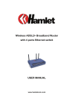 Wireless ADSL2+ Broadband Router with 4 ports Ethernet
