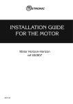 INSTALLATION GUIDE FOR THE MOTOR