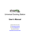 Universal Docking Station User`s Manual