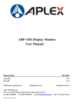 ADP-1101 Display Monitor User Manual