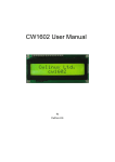 CW1602 User Manual
