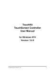 TouchKit TouchScreen Controller User Manual